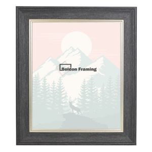 Black Vintage Photo Frame in Beautiful, Sleek Denim Effect From our Cornwall Range - 50x50cm