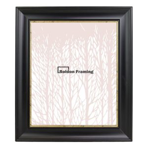 Jet Black Photo Frame with Gold Accent Line From our Cornwall Range - 16"x16"